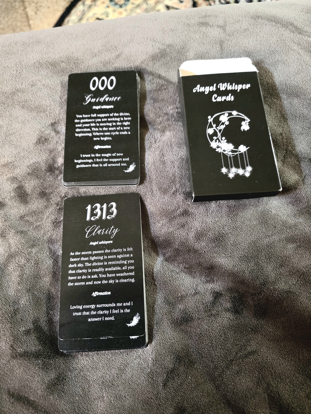 Angel Whisper Cards Oracle Deck - Black and White - Picture 2 of 3